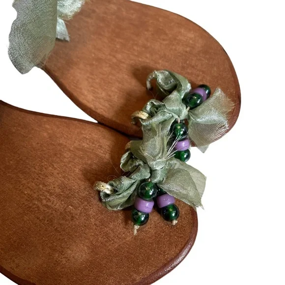 Lisa Paris Toe Wrap Tulle Flats, Sz 8 - Picture 7 of 10